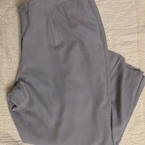 Talbot's Grey Wool Pants Lined Elastic Waist